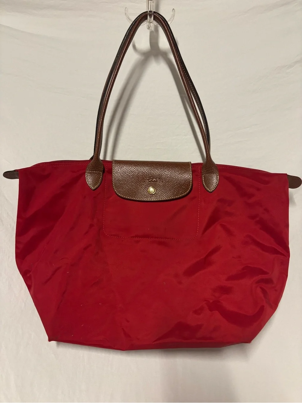 Longchamp LePliage Large Red Tote